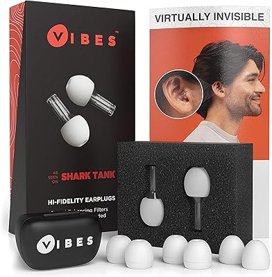 Sound filter earplugs Vibes - HD earplugs reducing decibels for concerts, festivals, motorcycle - hearing protection for sensory treatment disorders, tinnitus and autism.. DIAYTAR NIGERIA: Connecting Nigerians with their needs through our affordable and diverse marketplace.