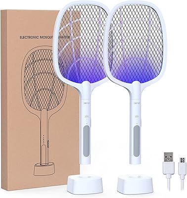 AWH anti-insect racket, 2 in 1 rechargeable electric mosquito repeat (2, 1200 mAh package).. DIAYTAR NIGERIA provides endless shopping possibilities with affordable prices and prompt delivery service.