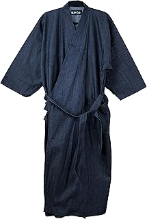 Traditional Japanese kimono dress Yukata made in Japan Denim Haori Coat for Men.. DIAYTAR NIGERIA promises affordability and variety with every purchase, delivered in 5-8 days.