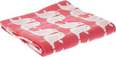Knitted baby blanket Bluchi - fluorescent pink, light gray and natural, 1 room.. From fashion to electronics, DIAYTAR Nigeria brings it all to your doorstep — fast, easy, and affordable.