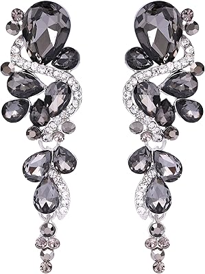 Long hanging earrings for women, Bohemian style, crystal, wedding festival, multi-worm pattern, crystal.. DIAYTAR NIGERIA: Where every search yields affordable results delivered promptly to your door.