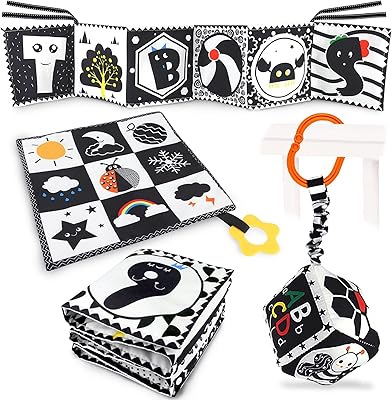 3 players for Baby Baby Baby Black And White 0-3 months for newborn, Montessori toys for babies flexible sensory book for early education, toys for time on the belly of the infant 0 6 9 months gifts for baby baby.. Explore limitless products on DIAYTAR Nigeria — at the lowest prices.