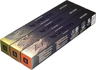 (European version) Nespresso Original Line Ethiopia Nicaragua Peru Organic 30 coffee capsules.. Experience the power of choice with DIAYTAR NIGERIA's extensive catalog delivered within the week.