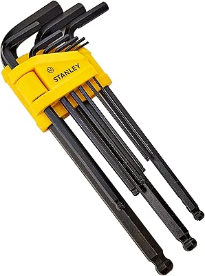 Stanley, yellow/black folding keys, 0-69-256, 9 pieces.. Experience budget-friendly shopping at DIAYTAR NIGERIA, Nigeria's premier online marketplace with quick delivery.