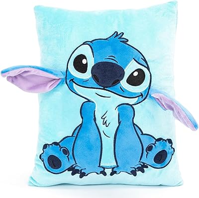 Jay Franco Disney Lilo & Stitch plush pillow - Super sweet 3D bed pillow.. DIAYTAR NIGERIA delivers satisfaction with every purchase through our affordable and reliable service.
