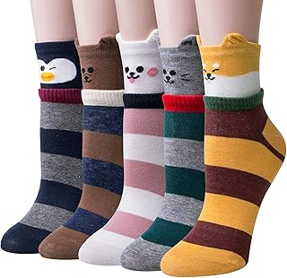 Winter Cotton Winter Socks for Women, Animal, Cat, Dog, Dog, Women's Gift, One Size, 5 Pairs, Multicolors, 10-20.. Unlock access to a wide range of products with DIAYTAR NIGERIA's affordable e-commerce platform.