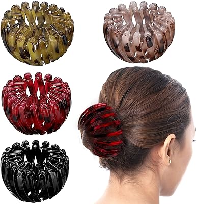 4 pieces rings with vintage geometric retractable hair, stretch bird nest pliers, donut -shaped hair tongs, hair accessories, hairstyle tool and girls.. Discover a world of choices with DIAYTAR NIGERIA's extensive marketplace and prompt shipping service.