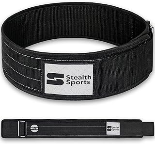 Halterophilia belt Stealth Sports Sports Dorsal 4 -inch support - Halterophilia belt in nylon for men and women - Autobloquant metal loop exercise belt with velcro closure - For sports hall and bodybuilding (M).. DIAYTAR Nigeria: Where affordability meets fast and reliable e-commerce service.