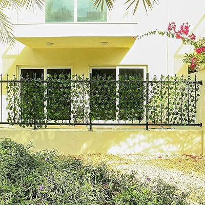 Yatai bamboo wood fence with artificial plants, green ivy leaves, stretching for the house, the garden, the lawn, the balcony - fence with artificial plants (6).. DIAYTAR NIGERIA: Your trusted partner for affordable online shopping with reliable delivery timeframes.