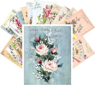 Vintage Greeting Cards Happy Birthday 24 Pieces Flowers and Pink, Package of rewardable postcards.. Discover thousands of products on DIAYTAR Nigeria with delivery between 5 to 8 days across the country.