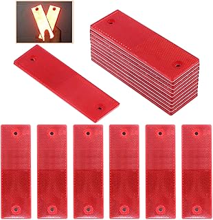 Rostark 20 pieces rectangular reflective sticking in red plastic plastic for a waterproof reflective tape... DIAYTAR NIGERIA brings affordable shopping to your fingertips with reliable delivery in less than 8 days.