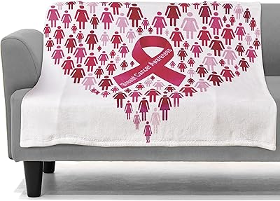 Light and comfortable print cover - All seasons, ultra soft, comfortable and soft - decorative covers, perfect for lounging, 50 x 70 inches, pinktober/awareness of breast cancer, thrown.. Make every purchase count with DIAYTAR Nigeria — shop smart, shop fast.
