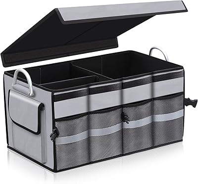 Car shoe organizer Foldable car trunk organizer with reinforced handles reflective strip in 3.. Unlock endless possibilities with DIAYTAR NIGERIA's affordable marketplace and reliable delivery service.