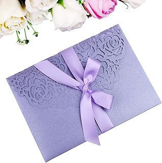 20 Bonatia 3 -fold wedding invitation cards 5 x 7 "with ribbons.. DIAYTAR NIGERIA transforms dreams into deliveries with our affordable prices and 5-8 day shipping.