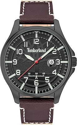 Brainard watch for men with black dial and brown leather bracelet 46.. Discover shopping made effortless with DIAYTAR NIGERIA's comprehensive platform and quick shipping.
