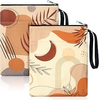 Book cover for books of books, 2 rooms, with zipper, fabric book protection, washable paper book cover with pocket for adolescents and adults books of books (bohemian style).. DIAYTAR NIGERIA delivers affordability and convenience to your doorstep within 8 days of purchase.
