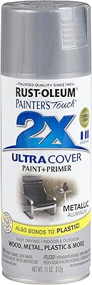 Metallic aluminum paint Rust-Oleum Painter's Touch 2x Ultra covering, 12 oz.. DIAYTAR NIGERIA makes luxury accessible with our affordable prices and dependable delivery service.