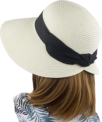 Sun cap in foldable straw at large edge for women, summer hats, travel beach cap.. DIAYTAR NIGERIA redefines convenience with our vast product selection and swift nationwide delivery.