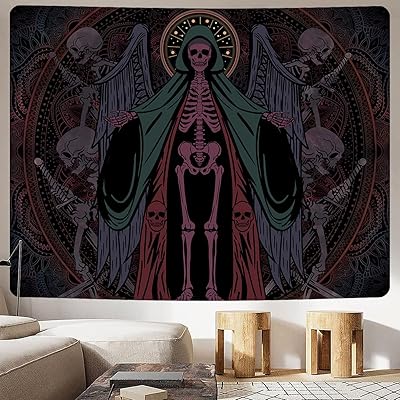 Mamhsabc skull tapestry mandala black tapestry skeleton Jesus knights tapestry for bedroom wall hanging room decor.. Get everything you need without leaving your home. DIAYTAR Nigeria offers a seamless shopping experience and delivers your orders quickly and reliably.