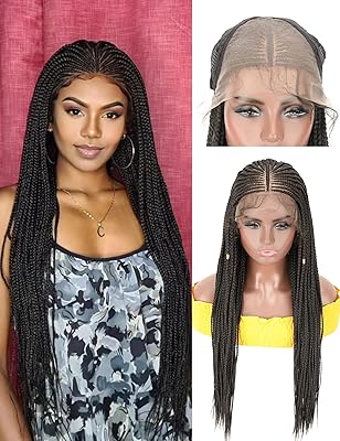 Beart braided wigs for black women 30 inch 13x5 'lace front wig.. Shop with confidence at DIAYTAR NIGERIA, Nigeria's premier affordable e-commerce platform.