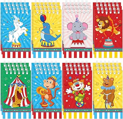 24 PIECES Mini Cirque Carnival Carnival Burk Birthday Supplies Festival Bag Carnival Bag Sac of Class Notebooks Teacher Cirk Birthday Baby Shower Themed Birthday Party.. With DIAYTAR Nigeria, your wishlist becomes reality, fast.