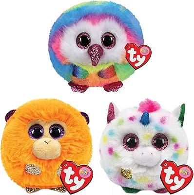 Ty UK Ltd Puffy Plush Multipack Soft | Owen, coconut, harmony | 4 -inch Teddy X3, multicolore (Tyballg5).. Enjoy deals you can’t resist and delivery you can trust — DIAYTAR Nigeria.