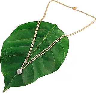 Prado Jewelry American diamond necklace gold plated, Valentine's Day Gift for Girls, gold chain necklace for women and girls, yellow brass, cubic zirconia.. Nigeria's favorite online shopping platform, DIAYTAR offers unbeatable prices and delivery within a week.