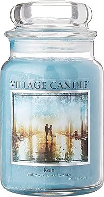 Village Candle Rain Apothecary Grande Candle flavored in glass, 21 oz, blue.. Unlock endless possibilities with DIAYTAR NIGERIA's affordable marketplace and reliable delivery service.