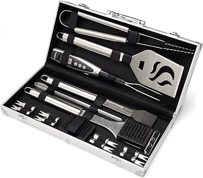 Transport bag for aluminum barbecue tools Cuzinart CGS-5020, luxury barbecue set, 20 pieces.. DIAYTAR NIGERIA brings the marketplace to your screen with affordable products delivered in 5-8 days.