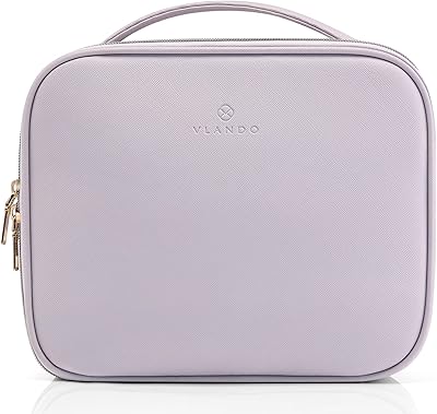 Storage bag for organizer of Flando portable travel cosmetics with adjustable separators for makeup brushes, cosmetics, girls, women and friends, purple, fashion.. DIAYTAR NIGERIA: Where quality meets accessibility with affordable prices and prompt shipping.
