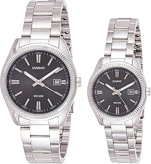 A set of analog "Casio" watches for both sexes in stainless steel with a.. Shop with purpose and save with DIAYTAR NIGERIA's extensive platform and nationwide delivery service.