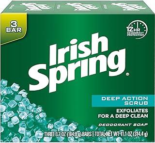 Irish Spring clean scrub deodorant soap for unisex - 3 x 118 ml.. DIAYTAR NIGERIA: Where quality meets affordability, with thousands of products delivered in less than 8 days.