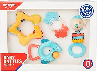 Set of 4 dentition toys and Hochet Huanger.. Explore fashion, tech, home goods, and more on DIAYTAR Nigeria — always affordable, always fast.