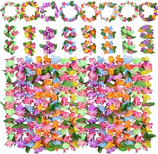 32 Hawaiian crowns for Hawaiian festive decorations, with 16 bracelets, 8 banners and 8 necklaces, party accessories, photo phboseton, latex flowers.. DIAYTAR NIGERIA puts thousands of products at your fingertips with affordable prices and delivery within a week.