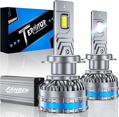 LED FAHREN H7 LED lighthouses, 120 W 22,000 lumens, Cold white lightning conversion kit, 6,500 k, waterproof IP68, quick installation, Lot of 2.. Shop confidently with DIAYTAR NIGERIA, offering affordable prices and reliable delivery within a week.
