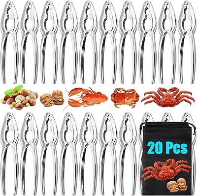 20 crab crackers, crab cracker and seafood tank tools in stainless steel, crab opener-crab opener-crab, oyster, clay for home festive kitchen tools, silver.. Shop with confidence on DIAYTAR Nigeria — quality products and timely delivery.