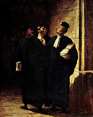 Honor Daumier Three lawyers in conversation 1843 J12804 Maxi poster on Canva - Flat, rolled, frame, without frame (24/36 inches) (61/91.5 cm) - JKPRINT - Moral Decoration Film posters Actress of Art Actress.. DIAYTAR NIGERIA: Where every shopping need is met with affordable prices and timely delivery.