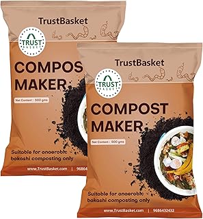 Trust Basket Bokashi Composter powder (500 g, brown, lot of 2).. Experience the ease of modern shopping with DIAYTAR NIGERIA's vast selection and quick delivery service.