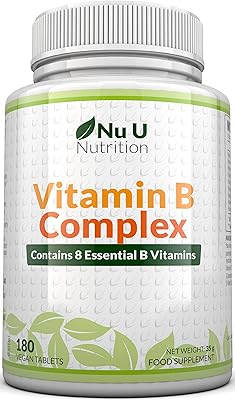Vitamin B 180 tablet complex, 6 -month supply, contains all B8 vitamins in a tablet, vitamins B1, B2, B3, B5, B6, B12, Biotin and Folic Acid, Vitamines Complex Vian resistance vegetarian and vegan resistance.. Everything you need is just a click away with DIAYTAR Nigeria — shop now and receive your order in days.