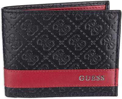 Fine card holder with two real guess leather components for men with stitches.. Discover why millions choose DIAYTAR for affordable online shopping with delivery in just 5-8 days.