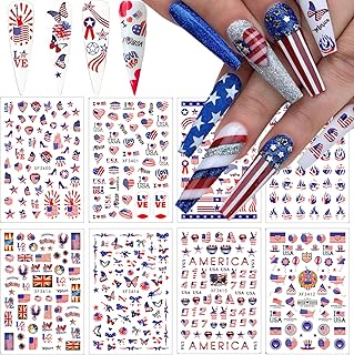 8 self-adhesive sheets for nail art of July 4, decal nail design of the day of American independence, 3D self-adhesive nail art supplies, patriotic stickers of the American flag, manicure sticker for the commemorative day.. Shop the smart way with DIAYTAR NIGERIA's extensive selection and budget-friendly nationwide delivery.