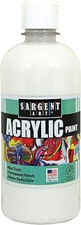 White acrylic painting Sargent art 16 oz, does not discolour, rich and lively pigments, matt finish, fast drying formula, non -toxic.. DIAYTAR NIGERIA delivers on our promise of variety, affordability, and prompt nationwide shipping.