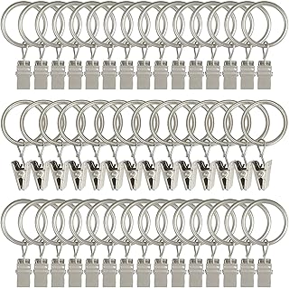 40pcs Metal curtain rings with Curtain pendant lights clips.. Experience shopping without stress at DIAYTAR NIGERIA's comprehensive and budget-friendly platform.