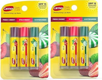Lip balm Carmex Daily Care, 4.4 ml SPF 15 (2 packages of 3).. Experience DIAYTAR NIGERIA, where extensive product variety meets pocket-friendly prices and reliable delivery.