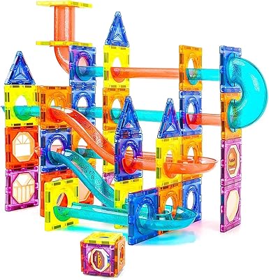 105 pieces of 3D transparent magnetic magnetic construction tiles, Tame construction blocks, educational toy for early development, stackable toys, gift for boys and girls from 3 to 6 years old (model A (105 pieces)).. Shop with purpose at DIAYTAR NIGERIA and receive quality products at budget rates within 8 days.