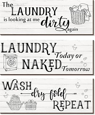 3 Funny Wood Pieces Wood Murale Dry Lavage Wash Repetition Vintage Wood Sign Blanchery Rustic sign Farm Blanchery Sign Blanche Bathroom Sign (Classic Color).. DIAYTAR NIGERIA brings the nation's largest product catalog to your doorstep at prices you'll appreciate.