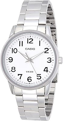 Casio watch for men, white display, stainless steel bracelet-MTP-1303D-7BVDF.. Love deals? DIAYTAR Nigeria has you covered with low prices and fast delivery.
