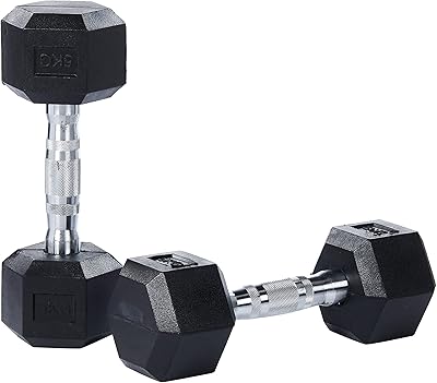 Set of hexagonal Dorsa® solid rubber dumbbells with magic dumbbell handle.. Shop the future with DIAYTAR NIGERIA - thousands of products, unbeatable prices, delivery within a week.