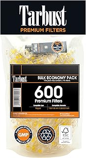 Regular and large tarbust cigarette filters, regular and large disposable filters, 600 pieces per package.. DIAYTAR NIGERIA: Where every shopping need is met with affordable prices and timely delivery.