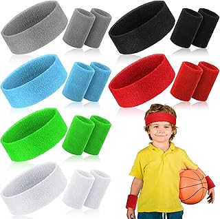 6 sets of children's headbands, set of colorful absorbent tennis sports bracelets, headband sweat for girls, boys, women, men, basketball, gymnastics, training, football.. Your budget-friendly online marketplace, DIAYTAR NIGERIA delivers a world of products in just 5-8 days.